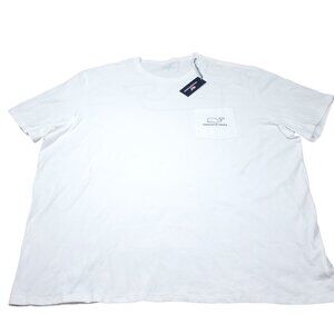 Vineyard Vines Pocket Short Sleeve T-Shirt Men's Size 5XT White Whale Graphic
